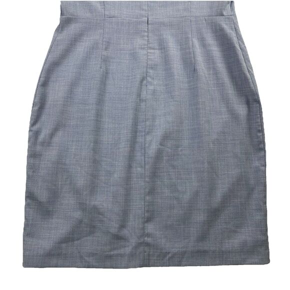 Banana Republic Chambray Sheath Dress Sleeveless Round Neck Light Blue-12 - Picture 16 of 16